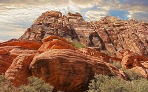 Image of the red rock formations at Red Rock Canyon National Conservation Area