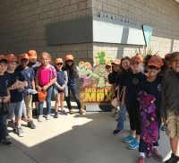 Children at Children at Red Rock Canyon National Conservation Area on their Emergence Contest field trip